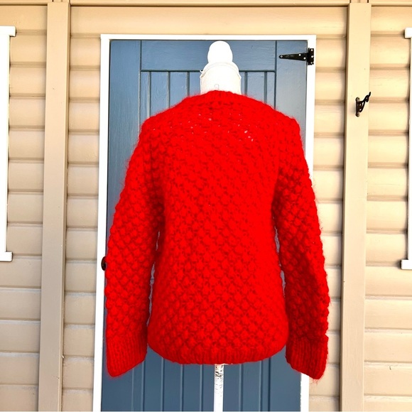 Vintage Kemar Red Garment hand-knitted Women’s Size 38 (USA XS) - Picture 3 of 7